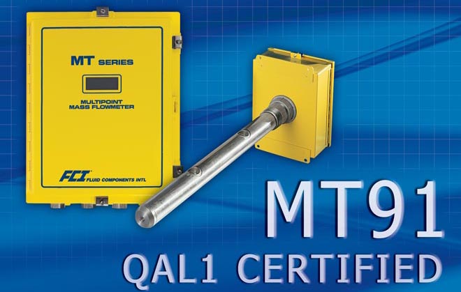 FCI MT91多点式流量计 TÜV 的QAL1认证